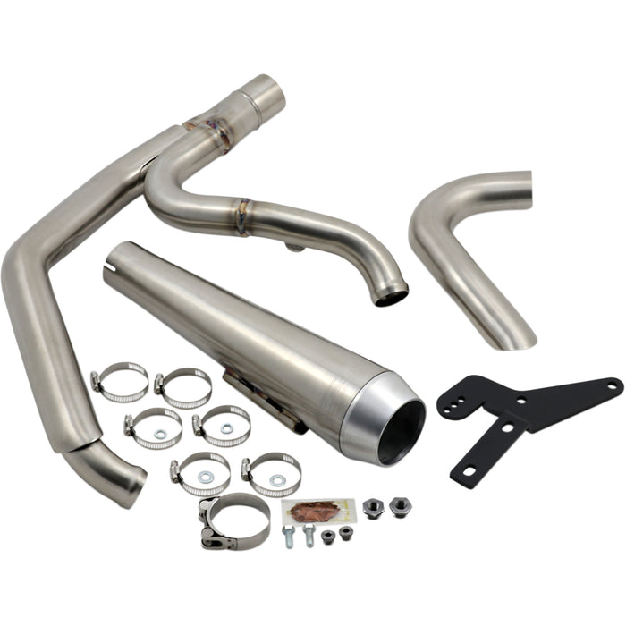 BASSANI XHAUST 1800-2365 1S81SS 2-into-1 Road Rage Exhaust System - Stainless