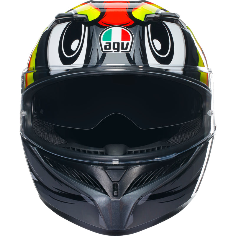 AGV 0101-15511 2118381004012XL K3 Birdy 2.0 Helmet K3 Helmet - Birdy 2.0 - Gray/Yellow/Red - XL