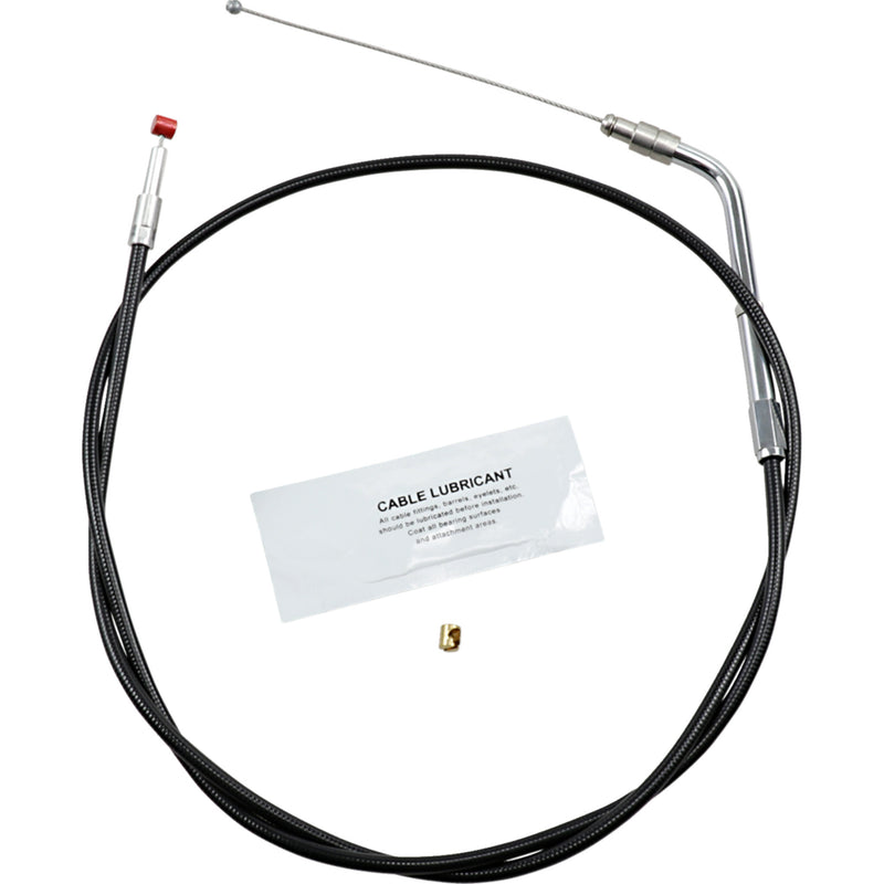 Barnett Black Vinyl Throttle Idle Cable 39-1/2" Length - 101-30-30035 For Harley Touring 2007