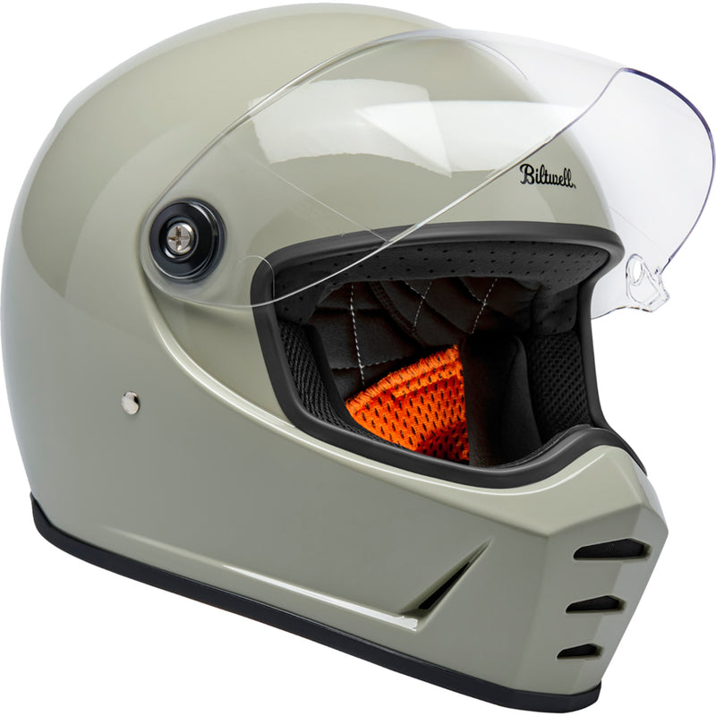 BILTWELL Lane Splitter Helmet Gloss - Chalk