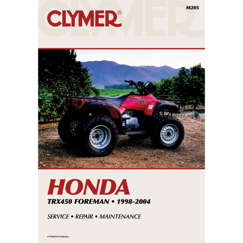 Clymer Service Manual - CM205 Honda TRX450FE FourTrax Foreman / TRX450FM FourTrax Foreman / TRX450S Foreman 4x4 1998-2004