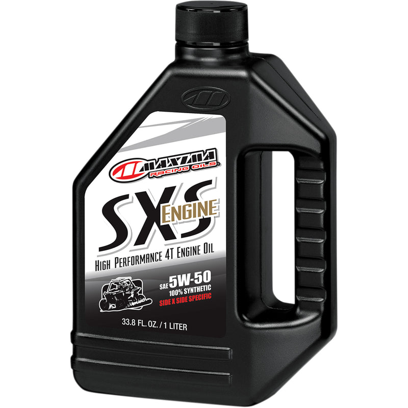 MAXIMA RACING OIL 3601-0348 30-18901 SXS 100% Synthetic 4T Engine Oil SXS UTV Synthetic 4T Oil - 5W-50 - 1L