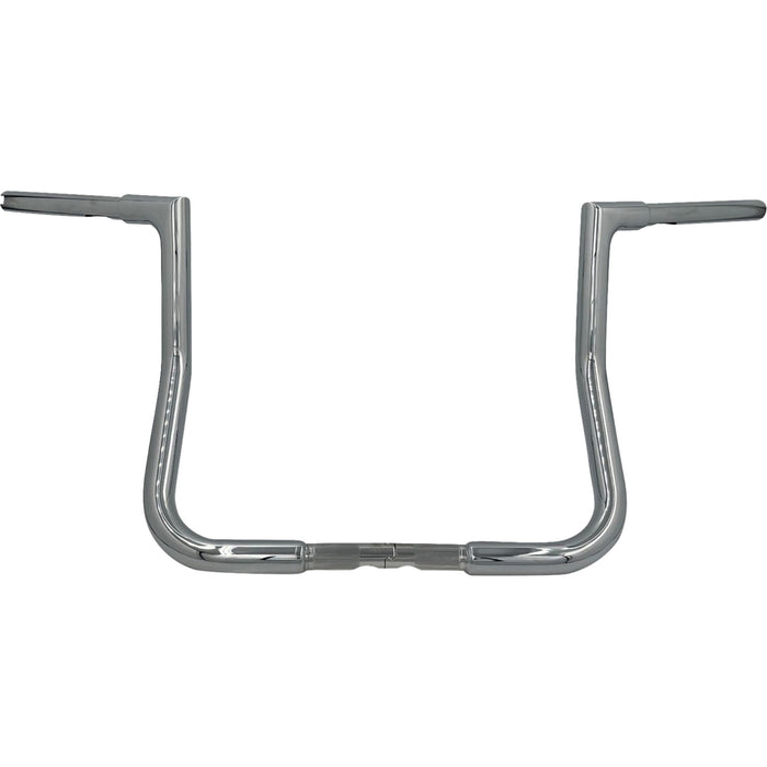 FAT BAGGERS INC. 0601-6925 705013 1-1/4" EZ Install Flat Top Handlebar reduced reach - 13" - chrome