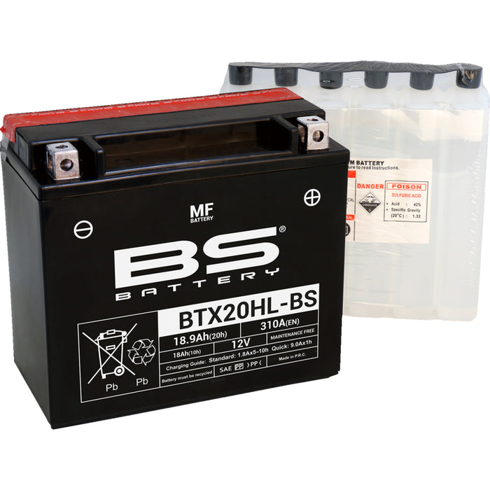 BS BATTERY 2113-0874 300614 Maintenance-Free Battery Battery - BTX20HL-BS (YTX)