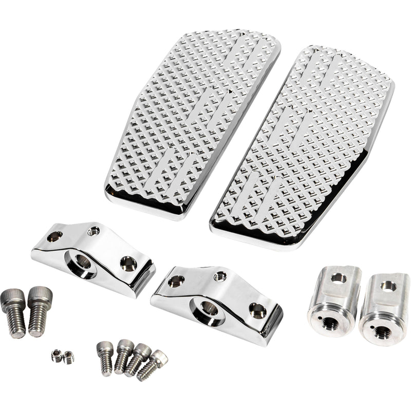 LA CHOPPERS 1621-1199 LA-P101-02C Mini Floorboards driver - chrome