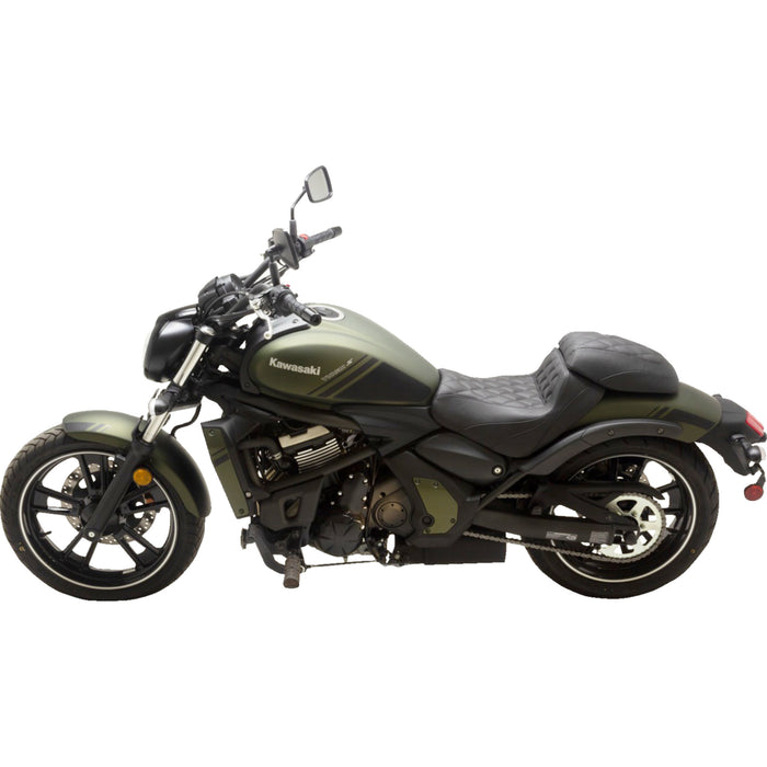 MUSTANG 0810-2389 76432 Fastback Passenger Seat Fastback Seat - Passenger - Black - Diamond Stitch - Vulcan S '15-'23