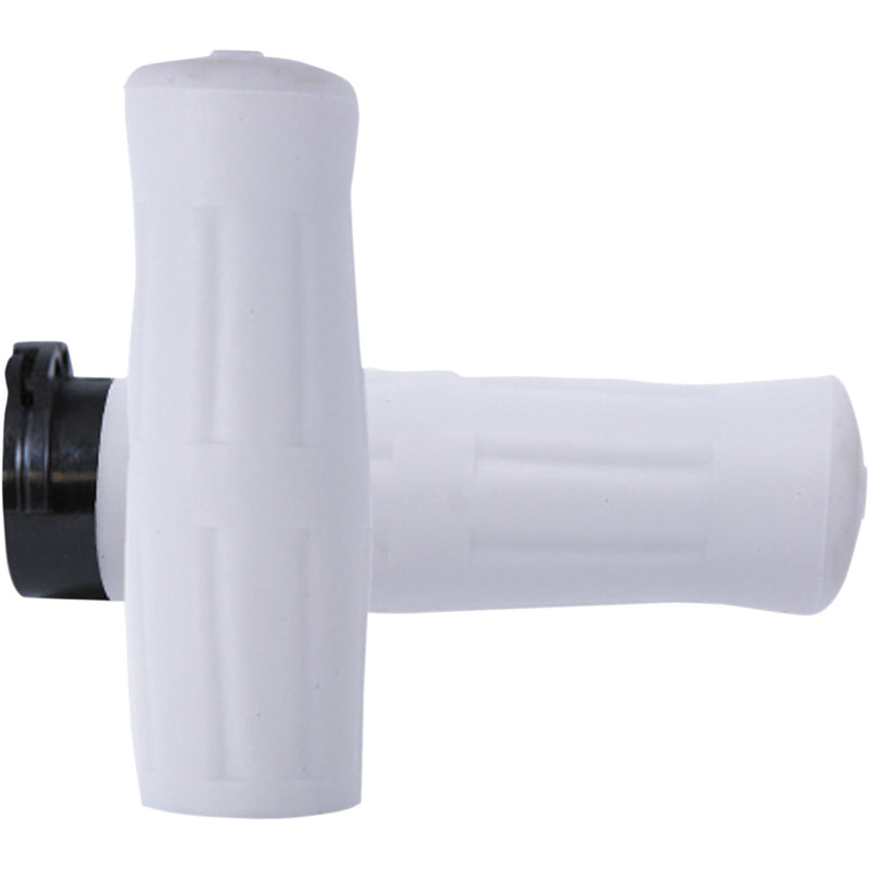 Avon Grips Old School Rubber Grips Grips Old School White - OLD-69-WHITE For Harley Motorcycles 1980-2022