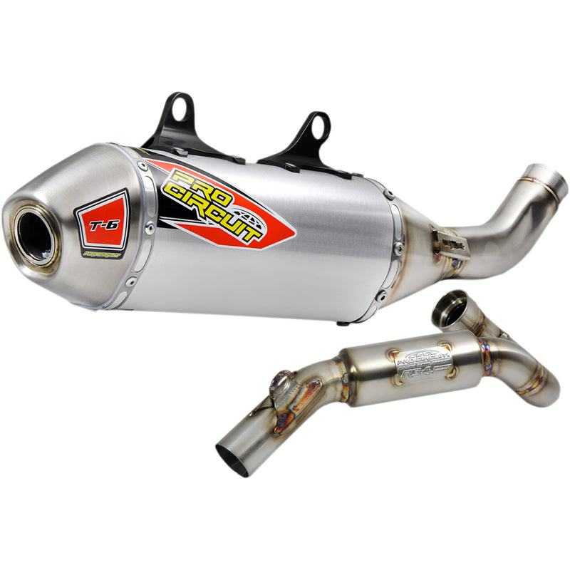 Pro Circuit T-6 Single Canister Exhaust System - 0151845G For KTM SX-F 450 / XC-F 450 2019-2022 | Gas Gas 450F 2021-2022 | Husqvarna FC 450 2019-2022