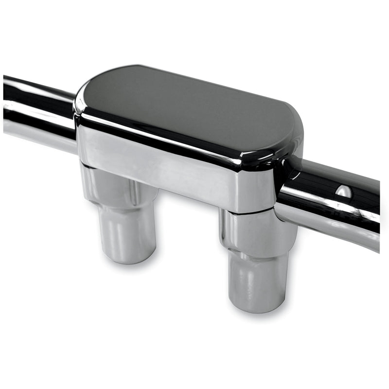 LA CHOPPERS 0602-0624 LA-7446-03 Hefty Handlebar Riser & Top Clamp Kit - Risers - Hefty - Top - 3" - Chrome
