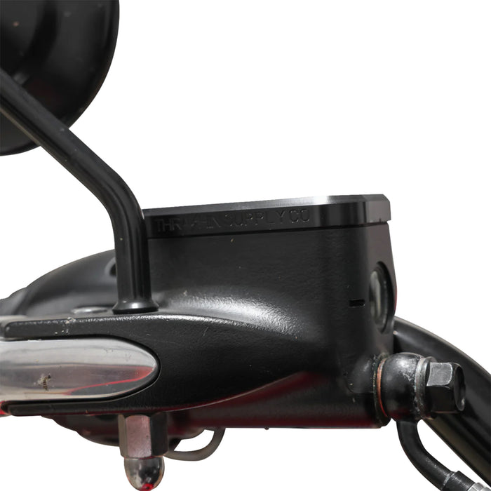 THRASHIN SUPPLY CO. 0610-2385 TSC-3176-4 Master Cylinder Cover brake - front - black/twice-cut