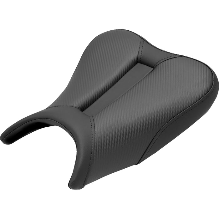 SADDLEMEN 0810-2404 0810-K080 Carbon Fiber Track Seat Track Seat - Solo - Carbon Fiber - Black - Ninja 400 '18-'22