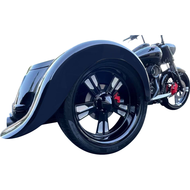 Paul Yaffe Bagger Nation Fender Swoop - PYO:BWTF-L-FR For Harley Touring 2015-2023