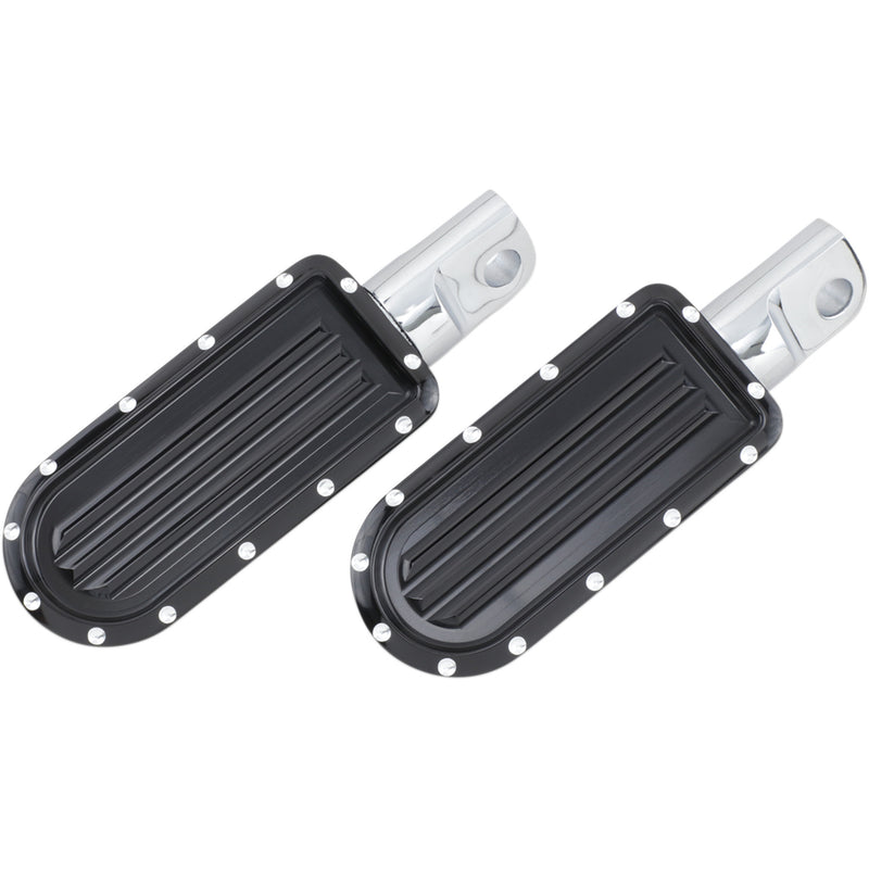 COVINGTONS 1620-1089 C1243-B Rear Footpegs - Dimpled - Black