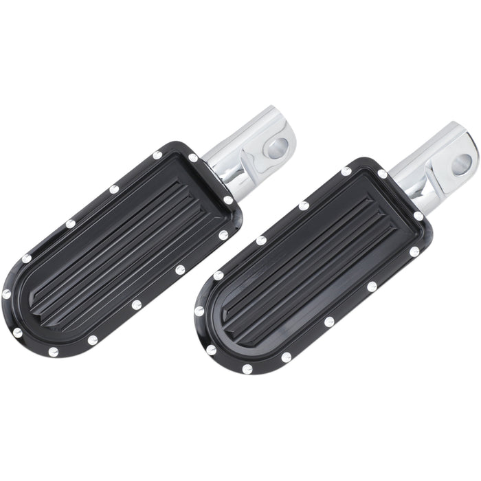 COVINGTONS 1620-1089 C1243-B Rear Footpegs - Dimpled - Black