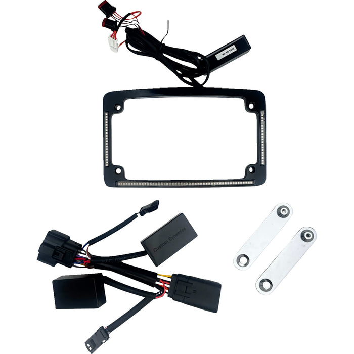 CUSTOM DYNAMICS 2030-2461 TF05-23-B License Plate Frame - LED - Black