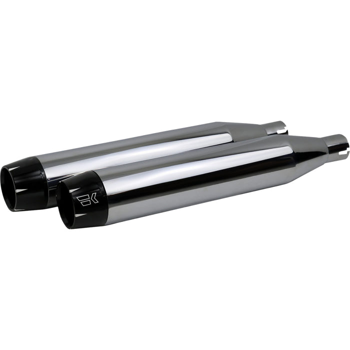 KHROME WERKS 1801-1470 202500 3-1/2" Slip-On Mufflers - Chrome