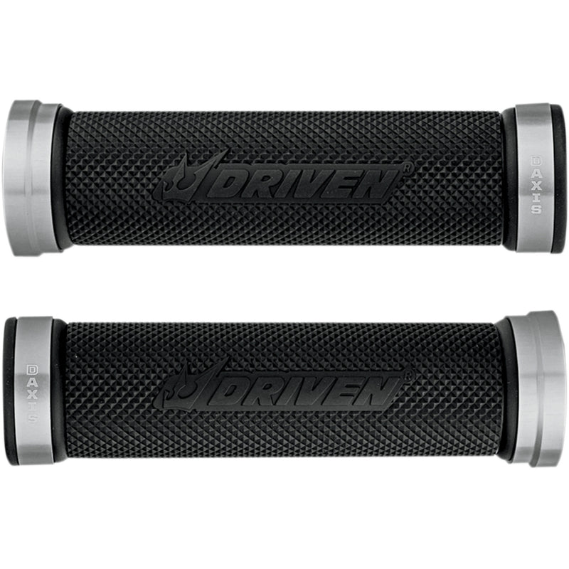DRIVEN RACING 0630-1307 DXG-SL D-Axis Grips Grips - D-Axis - Silver/Black