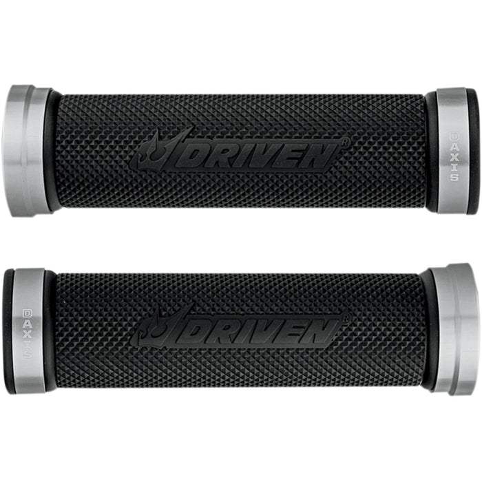 DRIVEN RACING 0630-1307 DXG-SL D-Axis Grips Grips - D-Axis - Silver/Black