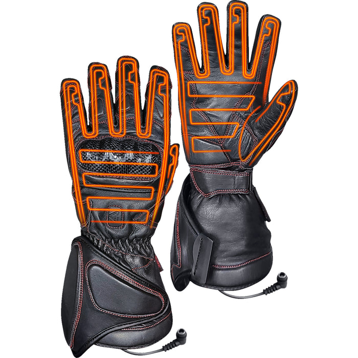 GERBING HEATED CLOTHING 12 V Extreme Hard Knuckle Gloves Black