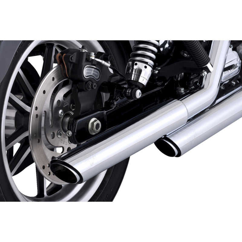 Vance & Hines Twin Slash Muffler - 16337 For Harley Dyna 2010-2017