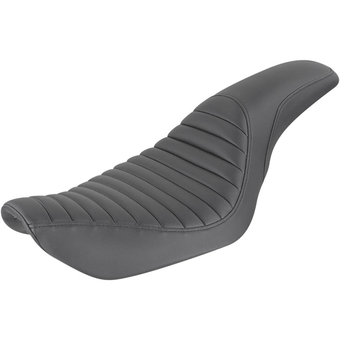 SADDLEMEN 0803-0483 896-04-148 Profiler™ Tuck-n-Roll Seat - Black - FXD '96-'03