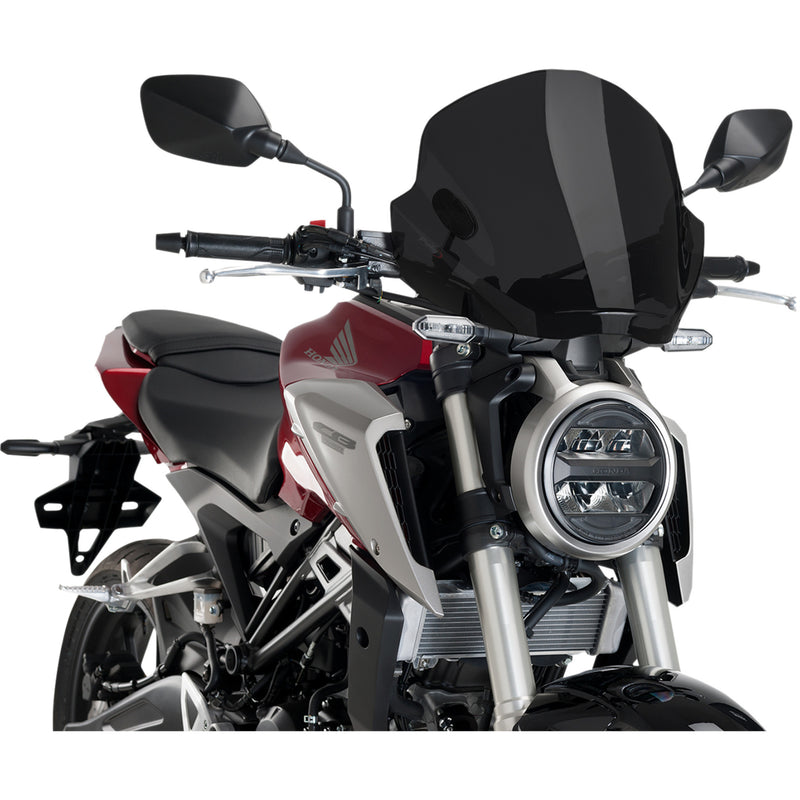 Puig Hi-Tech Parts Windshield - 5022F For Harley Softail Low Rider 2018-2020 | Ducati Motorcycles 2007-2024 | Kawasaki Motorcycles 1992-2024