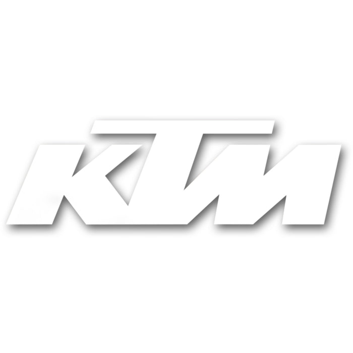 FACTORY EFFEX 4320-1874 19-94554 Die-Cut Logo Decal Die-Cut Decal - 3' - KTM White