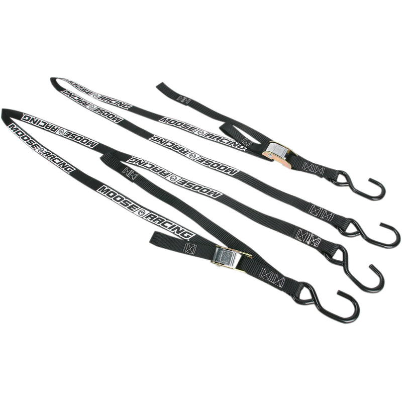 MOOSE OFFROAD 3920-0302 3920-0302 Heavy-Duty Tie-Downs Soft-Tie Tie-Downs - Black