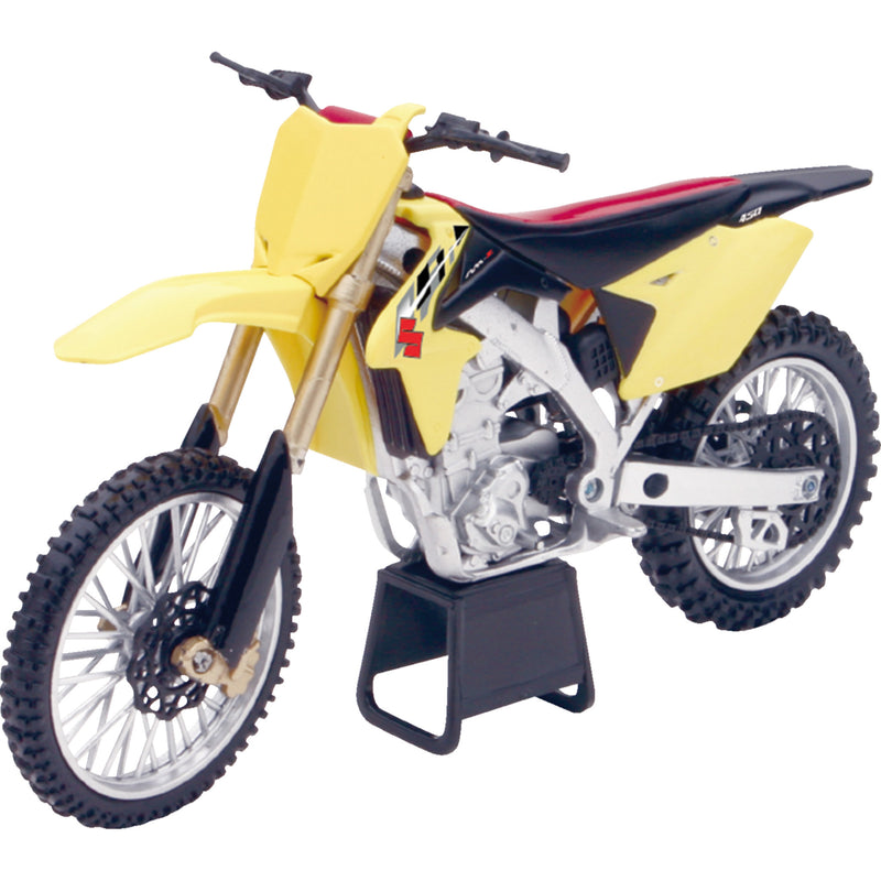 NEW RAY TOYS 7001-0050 57643 Suzuki RM-Z 450 Dirt Bike 1:12 scale - yellow/black
