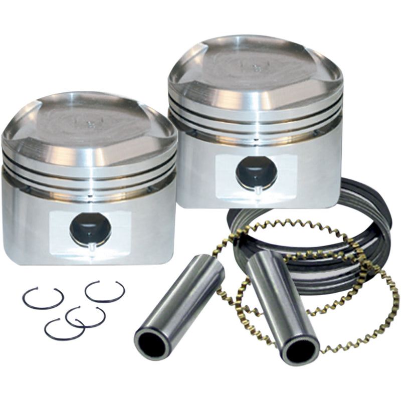 S&S Cycle Piston Kit - 92-2046 For Harley Motorcycles 1984-1999