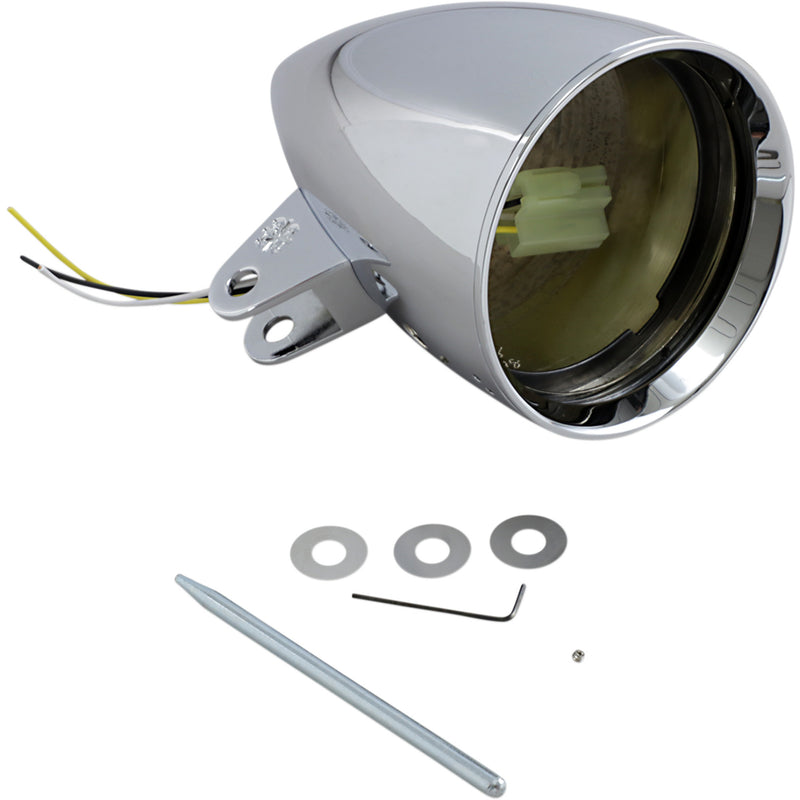 HEADWINDS 0901-4800 1-4800CA Concours Headlight Housings 4 1/2" Headlight Housing - Chrome - Concours Rocket Smooth