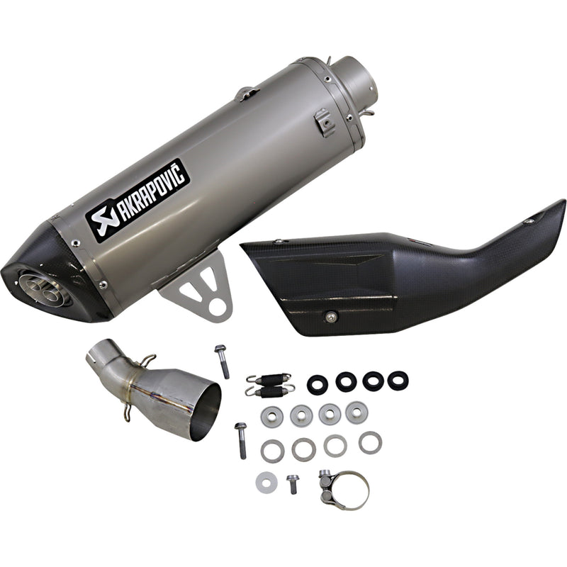 AKRAPOVIC 1811-3935 S-B4SO2-HRT Titanium Slip-On Line Scooter Muffler Muffler - Titanium