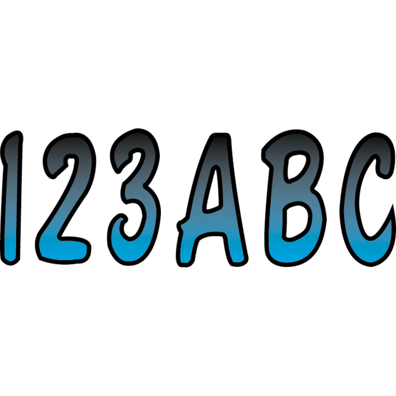 HARDLINE 4320-0211 BJBKG200 Watercraft ID Kit I.D. Sticker Kit - 200 Series - Blue Gradation