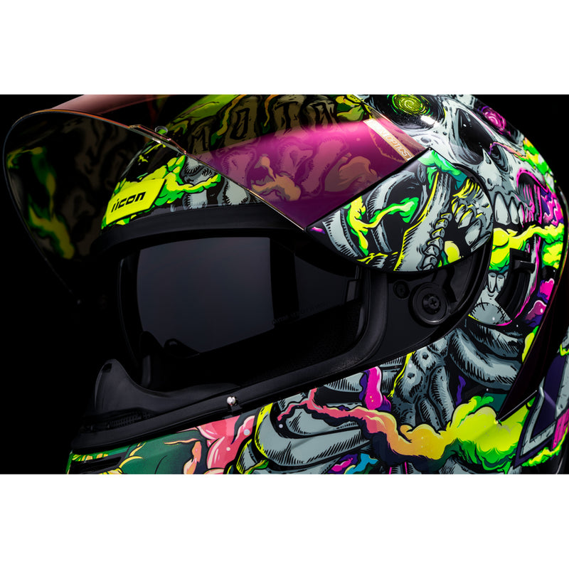 ICON 0101-16027 Airform™ Hippy Dippy Helmet Airform™ Helmet - Hippy Dippy - Purple - Large