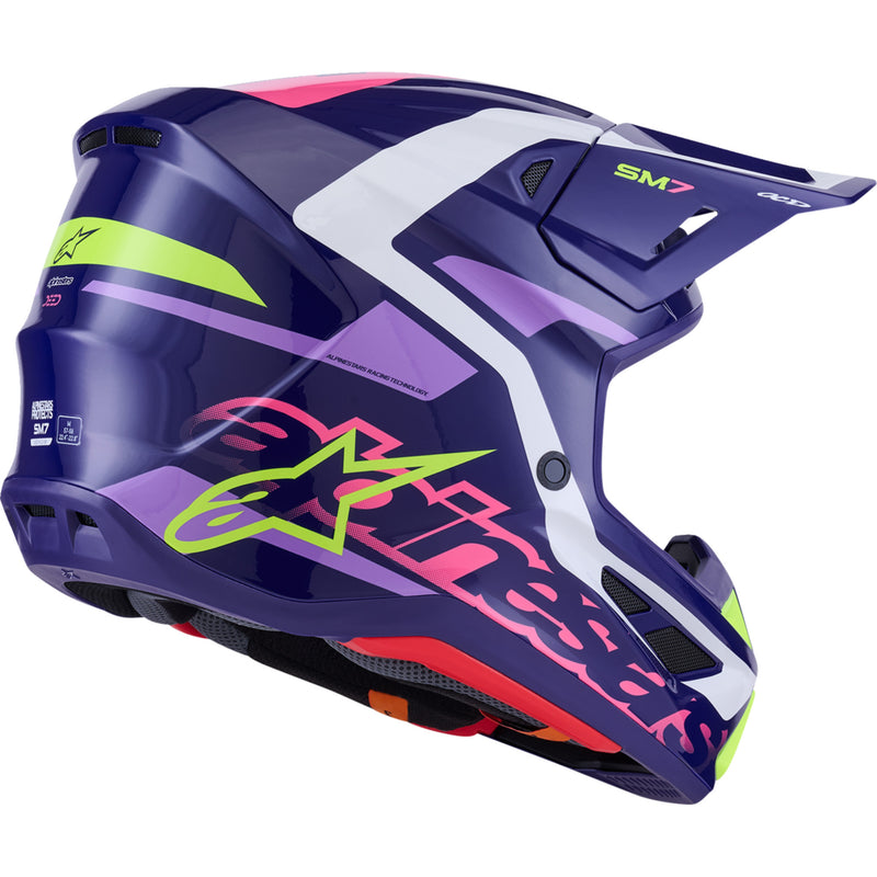 ALPINESTARS SM7 Deed Helmet - Gloss Purple/Pink
