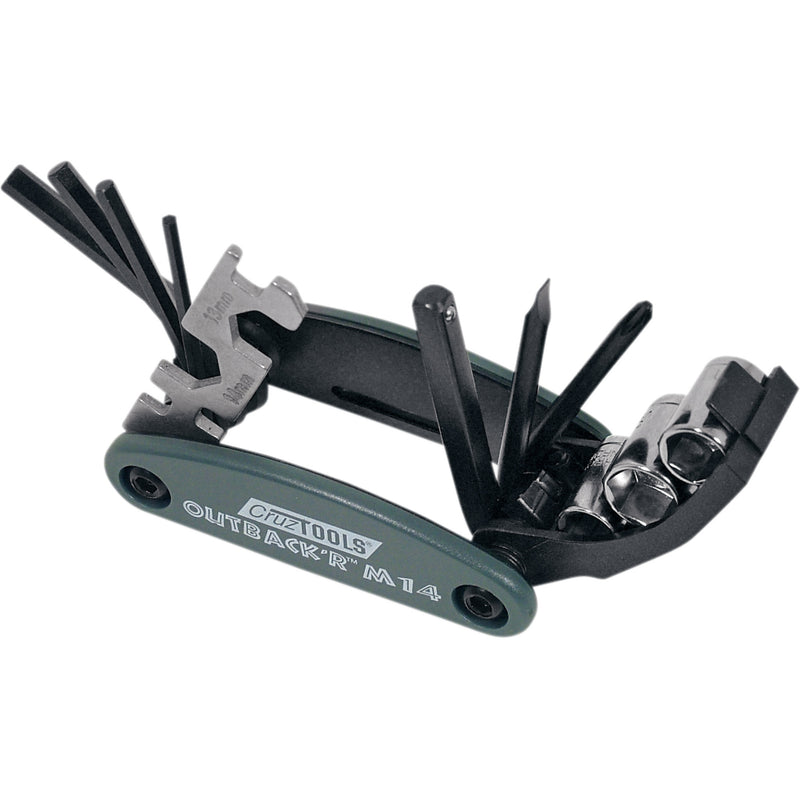 CRUZTOOLS MTM-1 OM14 Outback'R™ M14 Folding Metric Multi Tool Set Multi Tool - Folding - Combination Hex/Slotted/Phillips