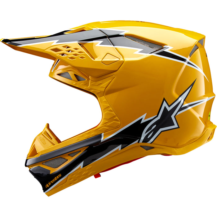 ALPINESTARS Supertech M10 Ampress MIPS® Helmet - Gloss Black/Yellow