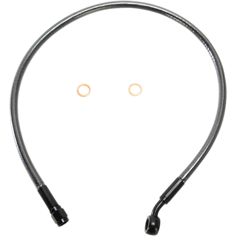 MAGNUM SHIELDING 1741-4072 AS47124 Alternate Length Designer Series ABS-Specific Front Brake Line Kit - 10 mm-35° - 24" - Black Pearl