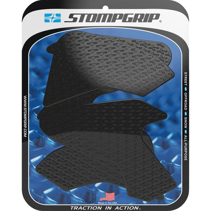STOMPGRIP 4320-2666 55-14-0176B Icon Profile Traction Pad Tank Grips Traction Pad Tank Grips - Icon - Black - F 900 R