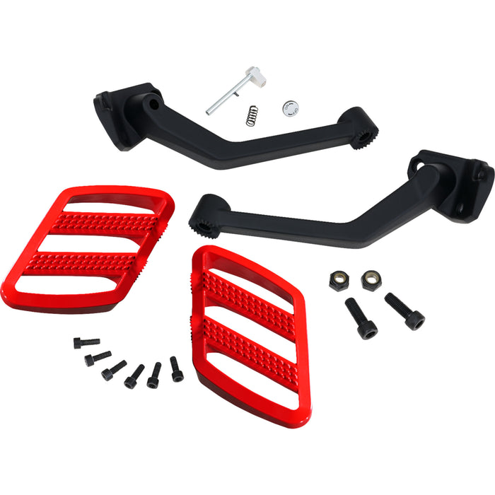 SHOW CHROME 1621-1177 41-428RD Combat Floorboards Combat Boards - Passenger - Red - Ryker '19-'24