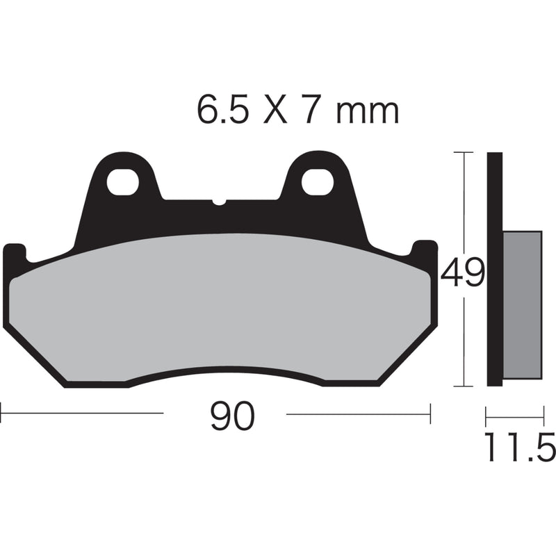 VESRAH VD-123-3 VD-123/3 Semi-Metallic Brake Pads