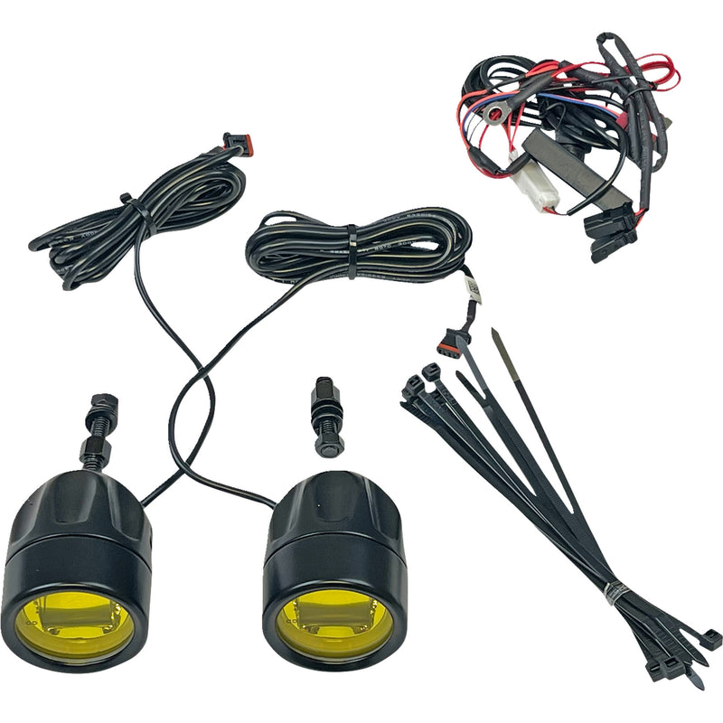 CUSTOM DYNAMICS 2001-2584 PB-FOG-UNV-YB ProBEAM® LED Halo Fog Lights Fog Light - Black - Yellow Lens - Universal