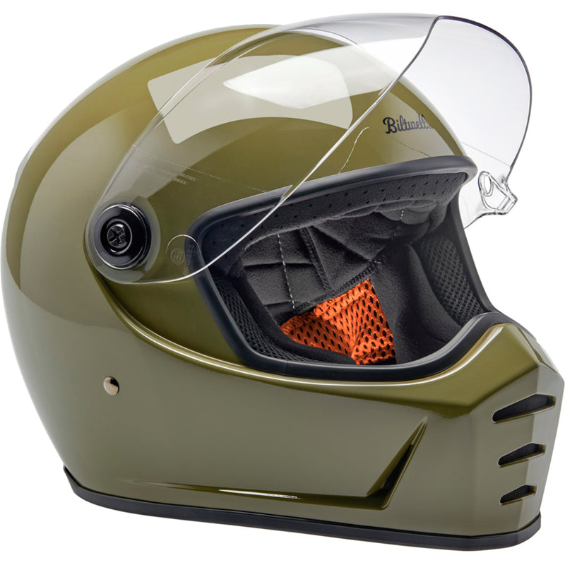 BILTWELL Lane Splitter 22.06 Helmet Gloss - Olive Green