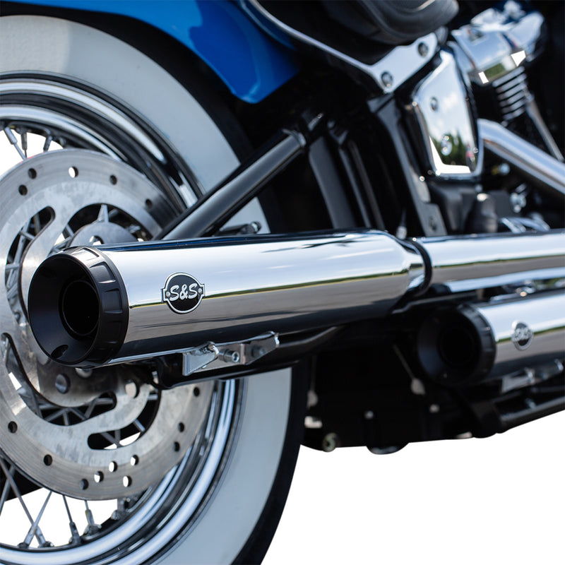 S&s Cycle Grand National Muffler - 550-0757B For Harley Softail 2018-2022