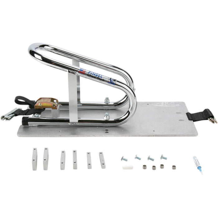 PINGEL 3911-0007 WC35ER Removable Series E-Track Wheel Chock - Recessed - Removable - Chrome - 3-1/2"