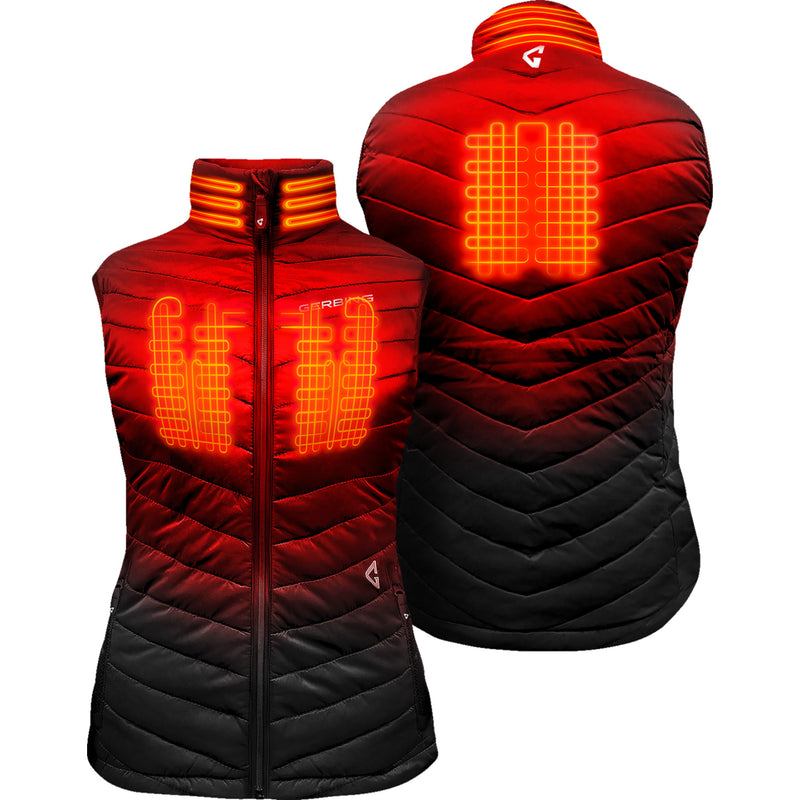 GERBING HEATED CLOTHING Women's 7V Khione Puffer Vest 2.0 Black