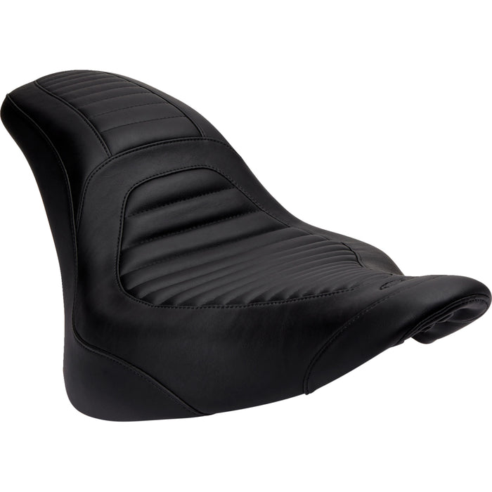 MUSTANG 0802-0842 76781 Tripper Fastback™ Seat - Tripper™ Fastback - Front Tuck-n-Roll - Black - FXSB