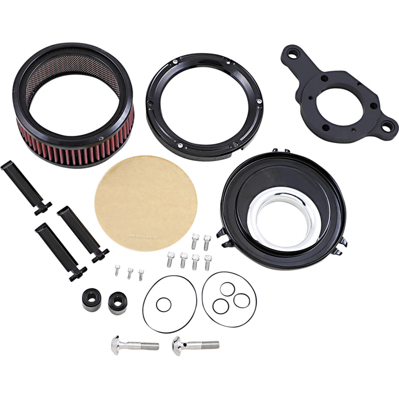 Trask Assault Charge Breather Air Cleaner - TM-1023GBK For Harley Motorcycles 2017-2024