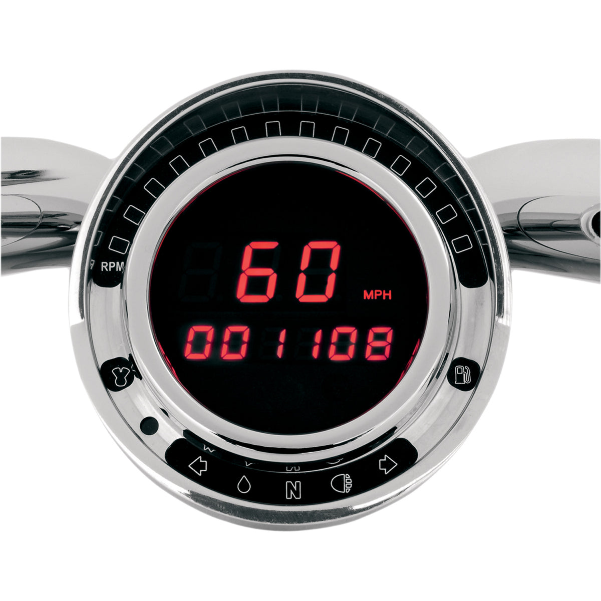 DAKOTA DIGITAL 2210-0149 BD-140-R Big Dog Direct Plug-in Speedometer ...
