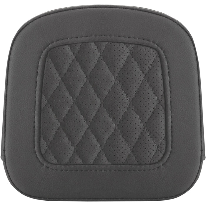 SADDLEMEN 0822-0486 0407SM Sissy Bar Pad - Lattice Stitched - Black - FL '97-'23